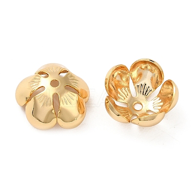 Brass Bead Caps KK-O100-14G-1