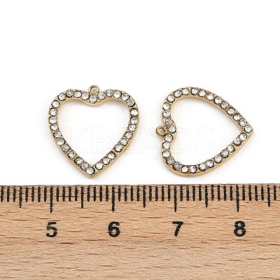 304 Stainless Steel Rhinestone Pendants STAS-Z154-03G-02-1