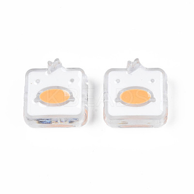 Transparent Acrylic Beads ACRC-S039-09G-1