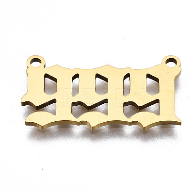201 Stainless Steel Pendant Links STAS-S110-115G-09-1