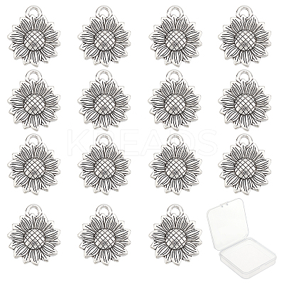 120Pcs Tibetan Style Alloy Pendants TIBEP-SC0002-07-1