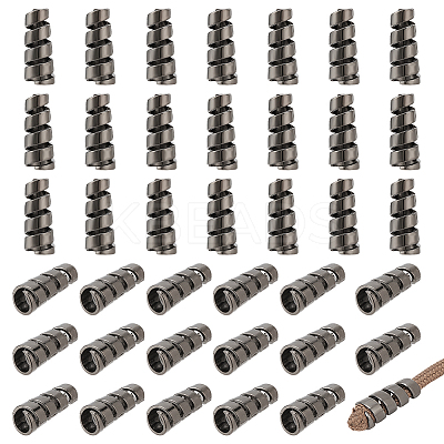 60Pcs Zinc Alloy Cord End FIND-NB0005-77-1