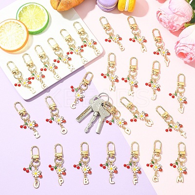 26Pcs Alloy Enamel Pendant Decorations HJEW-YW00176-1