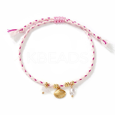 Bohemian 304 Stainless Steel Shell Shape Charm Bracelets SN9746-5-1
