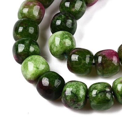 Dyed Natural White Jade Beads Strands G-T138-D22-1
