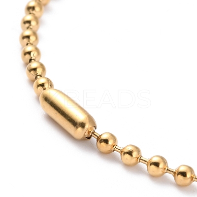 304 Stainless Steel Ball Chain Necklaces NJEW-I245-04B-G-1