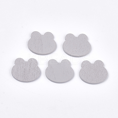 Painted Poplar Wood Cabochons WOOD-T021-33C-1