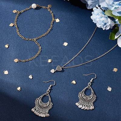 80Pcs 4 Styles 201 & 304 Stainless Steel Charms STAS-BBC0001-94-1
