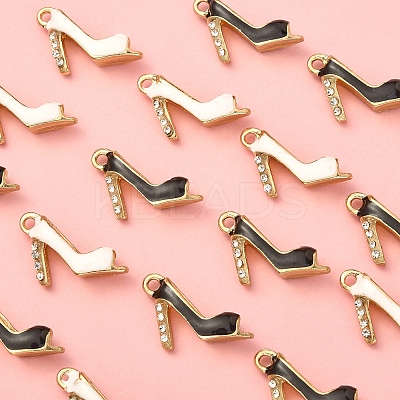 20Pcs 2 Colors Alloy Enamel Pendants ENAM-CJ0002-51-1