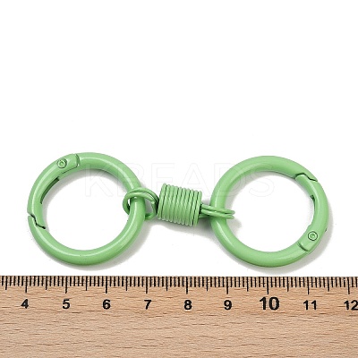Alloy Spring Gate Clasps PALLOY-Q009-01G-1