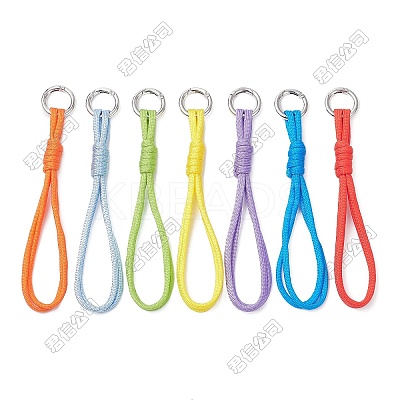 14Pcs 7 Colorsc Polyester & Spandex Cord Ropes Pendant Decorations HJEW-SZ00131-1