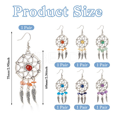 Brass Dangle Earring EJEW-TAC00016-1