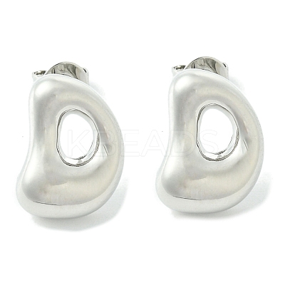 Rack Plating Brass Earrings EJEW-S222-01P-D-1