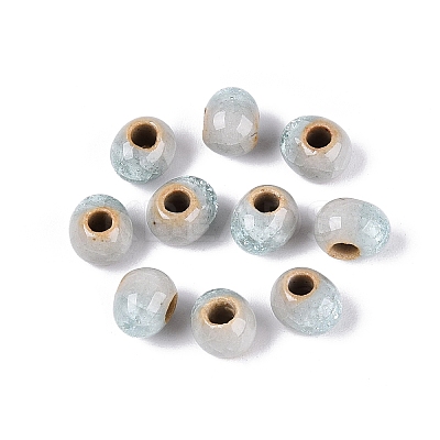 Handmade Crackle Porcelain Beads PORC-Q008-06A-08-1
