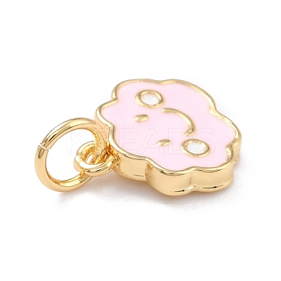 Real 18K Gold Plated Brass Charms KK-L206-007A-G-1