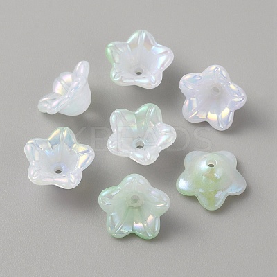 Opaque Acrylic Bead Caps SACR-TAC0007-02E-1