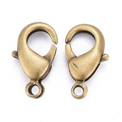 Antique Bronze Brass Lobster Claw Clasps X-KK-902-AB-NF-1