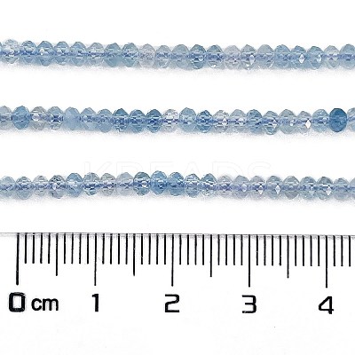 Natural Aquamarine Beads Strands X-G-L587-B02-01-1