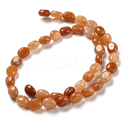Natural Red Aventurine Beads Strands G-M420-D06-01-1