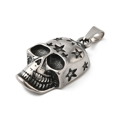 304 Stainless Steel Pendants STAS-Z045-03A-AS-1