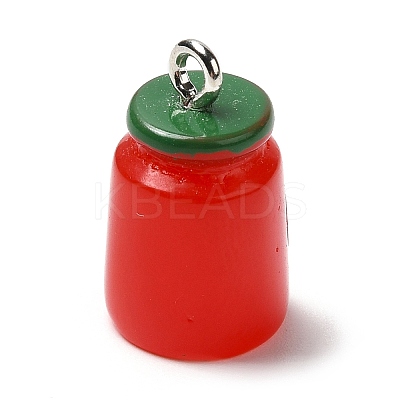 Opaque Resin Imitation Food Pendants RESI-L038-06P-02-1