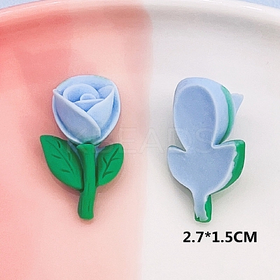 Opaque Resin Cabochons OHAR-PW0001-492D-1