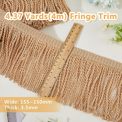 4M Polyester Tassel Lace Ribbon OCOR-DC0001-09A-1