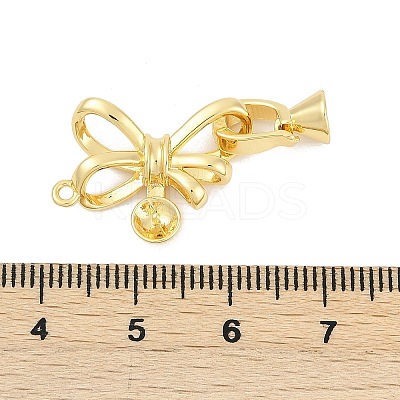 Brass Fold Over Clasps KK-M311-22G-1