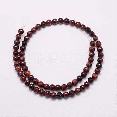 Natural Tiger Eye Bead Strands G-P230-14-4mm-1
