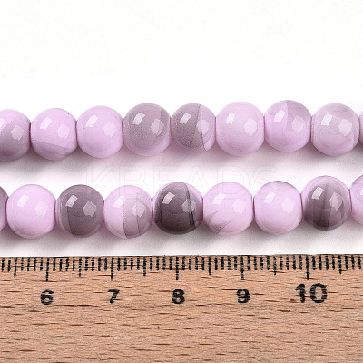 Baking Paint Glass Beads X1-DGLA-N013-8mm-08-1