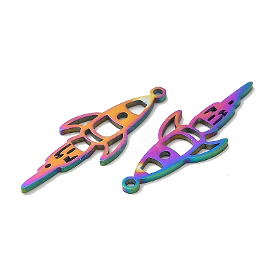 Ion Plating(IP) 304 Stainless Steel Pendants STAS-L020-041RC-1