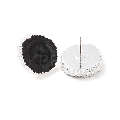 Natural Dyed Quartz Stud Earrings EJEW-P166-C04-1