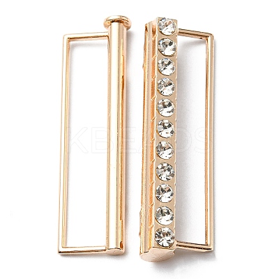 Alloy Rhinestone Belt Strap Buckles PALLOY-F302-01KCG-1