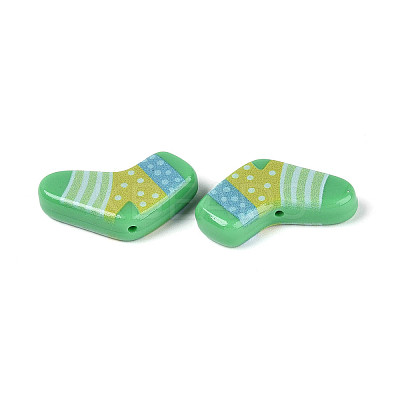 Printed Opaque Resin Beads RESI-N043-26B-1