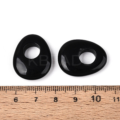 Natural Obsidian Pendants X-G-T144-09J-1