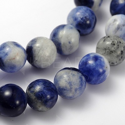 Natural Sodalite Beads Strand X-GSR6mmC013-1