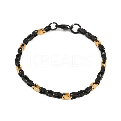 201 Stainless Steel Link Chain Bracelets for Men Women BJEW-B143-03EBG-1