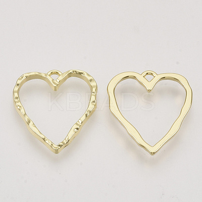 Rack Plating Alloy Open Back Bezel Pendants PALLOY-N150-36-1