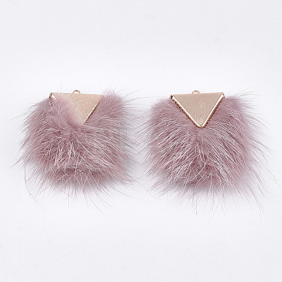 Faux Mink Fur Tassel Pendant Decorations FIND-S302-05H-1