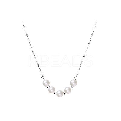 925 Sterling Silver Dapped Chain Necklaces FS-WG6F377-01-1