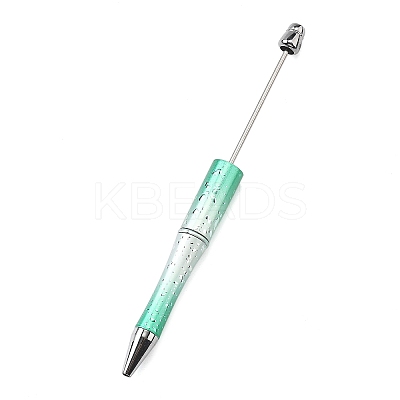 Plastic Beadable Pen AJEW-Q002-02B-1