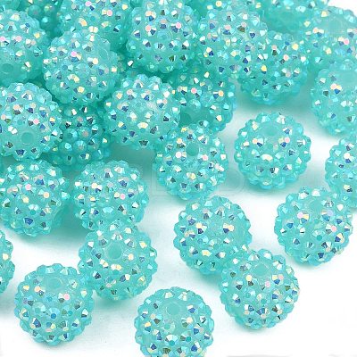 AB-Color Resin Rhinestone Beads RESI-S315-14x16-14-1