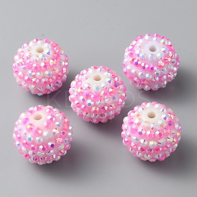 Resin Rhinestone Beads RESI-TAC0004-28B-1