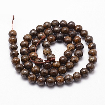 Natural Bronzite Bead Strands LS-G-D840-57-10mm-1