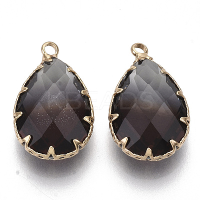 K9 Glass Imitation Tourmaline Pendants GLAA-Q069-02H-1