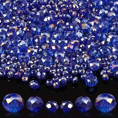 800Pcs 3 Style Electroplate Glass Beads EGLA-SZ0001-26B-1