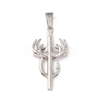 Non-Tarnish 304 Stainless Steel Pendant STAS-E158-42P-1