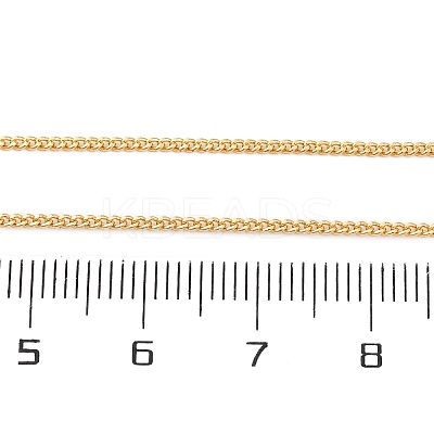 Brass Curb Chains Necklaces for Women NJEW-D302-73G-1