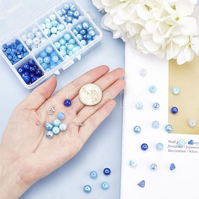 DIY Blue Themed Jewelry Making Kits DIY-PH0001-23P-1