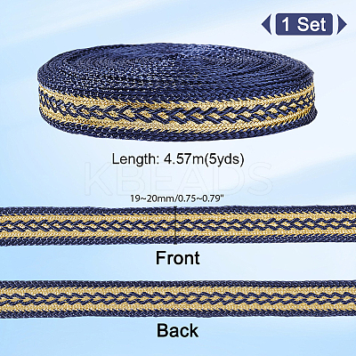 5 Yards Polyester Ribbons DIY-GA0007-38B-1
